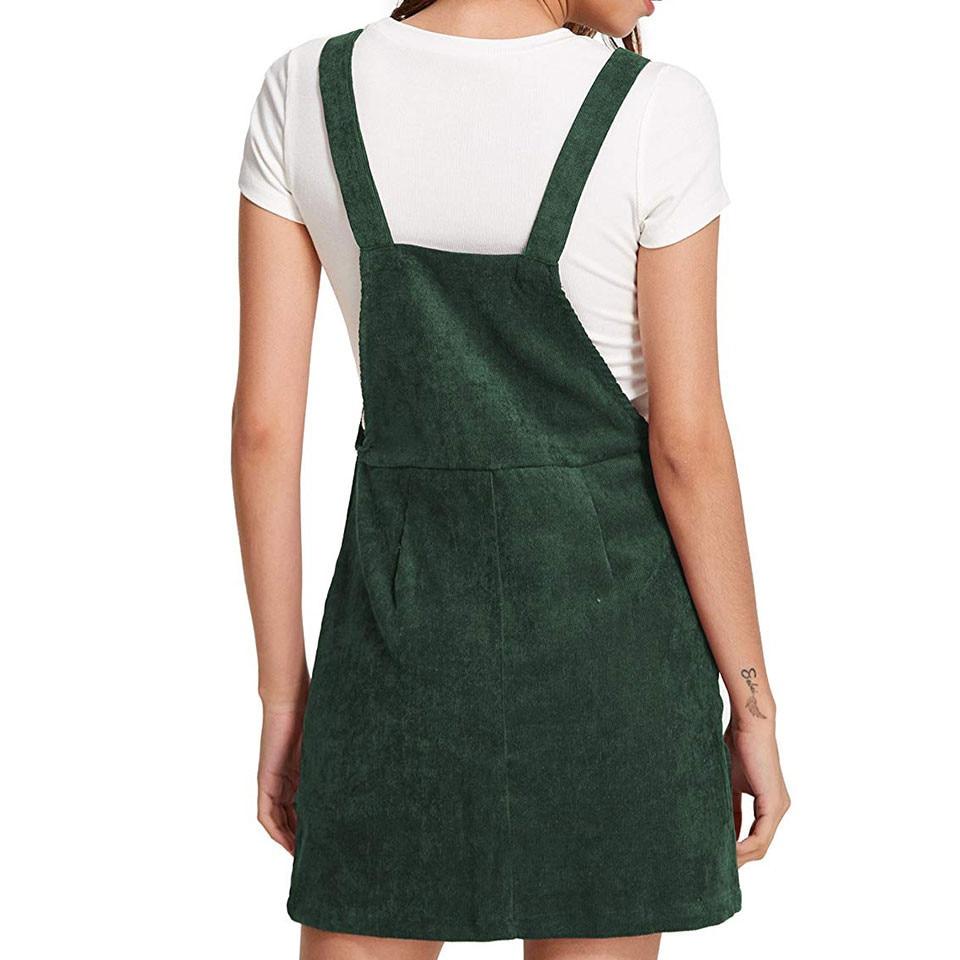 Green Vintage Velvet Teenage Dress