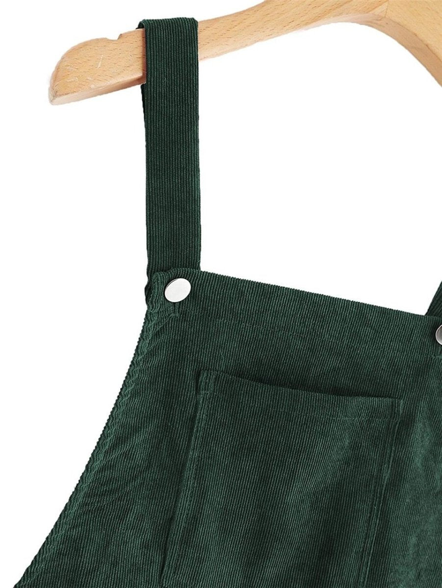 Green Vintage Velvet Teenage Dress