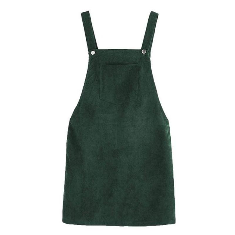 Green Vintage Velvet Teenage Dress