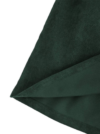Green Vintage Velvet Teenage Dress