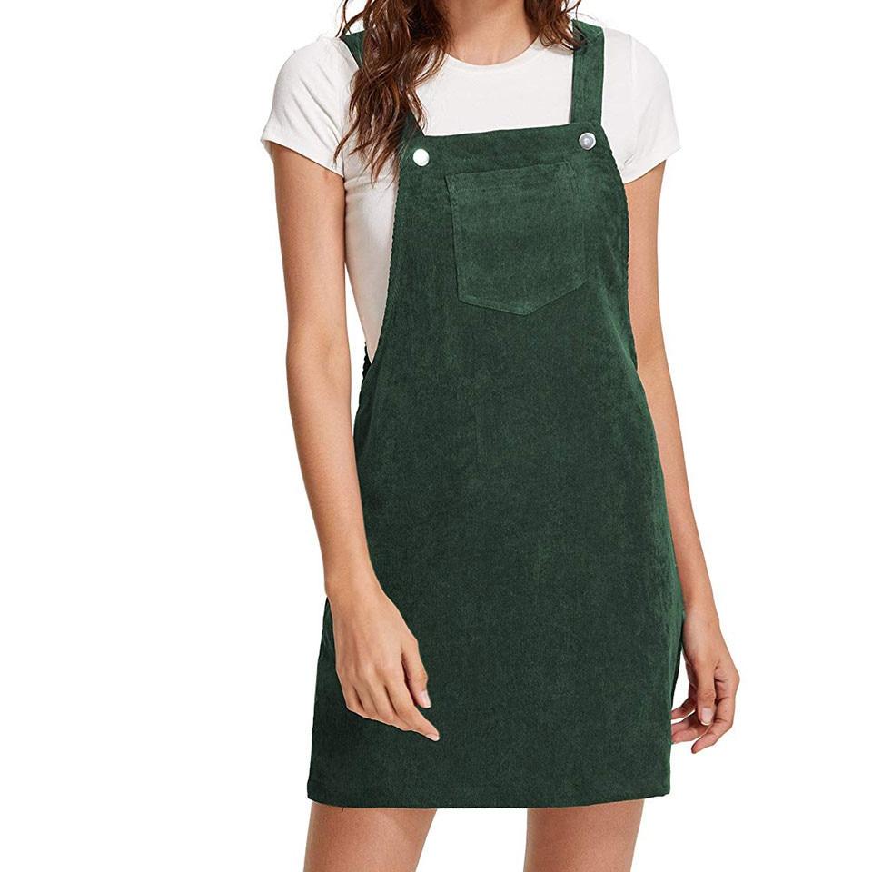 Green Vintage Velvet Teenage Dress
