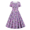 Vintage 50s Purple Dress