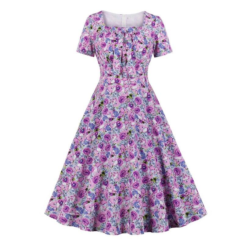Vintage 50s Purple Dress