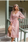 Vintage lang chiffon kjole