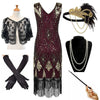 Burgundy 20s Outfit