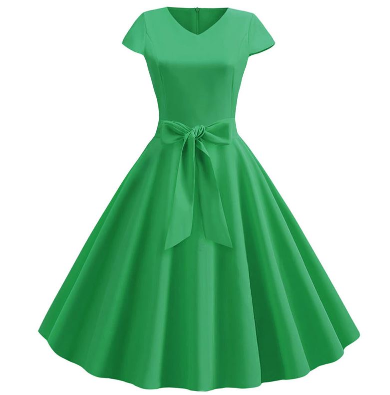 Green Vintage 60s Dress