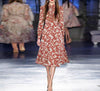 Vintage 40s Floral Dress Red